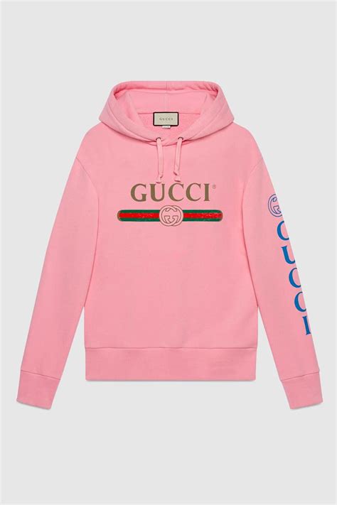 gucci pink hoodie mens|real gucci hoodie for men.